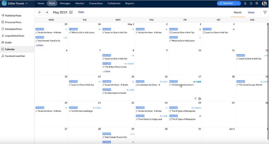 Content Calendar Overview
